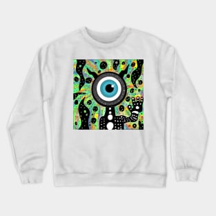 Psychedelic Alien Crewneck Sweatshirt